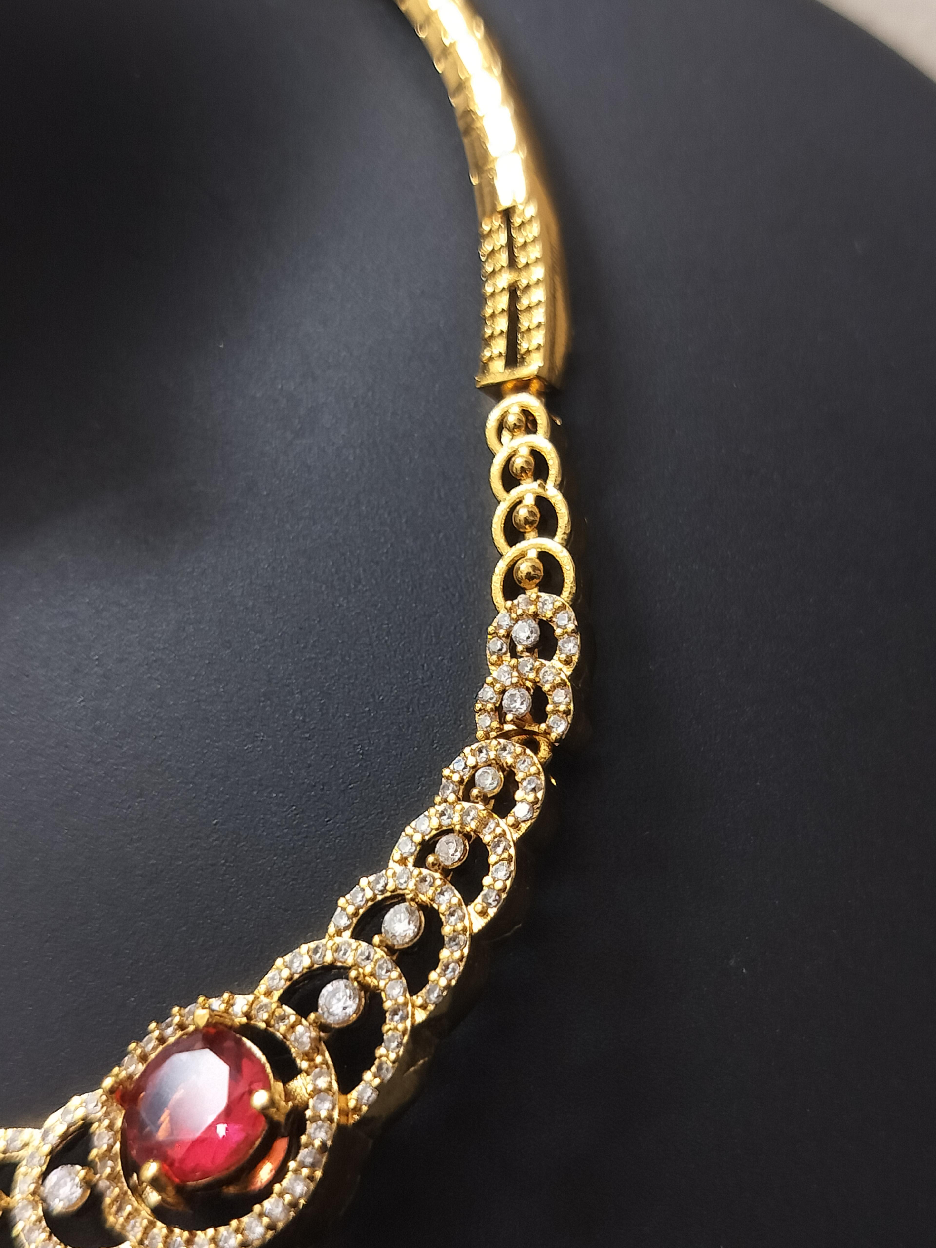 Elegant gold plated mutiple stone colour - product media